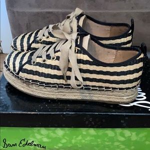 Sam Edelman Celina Raffia Platform Shoes